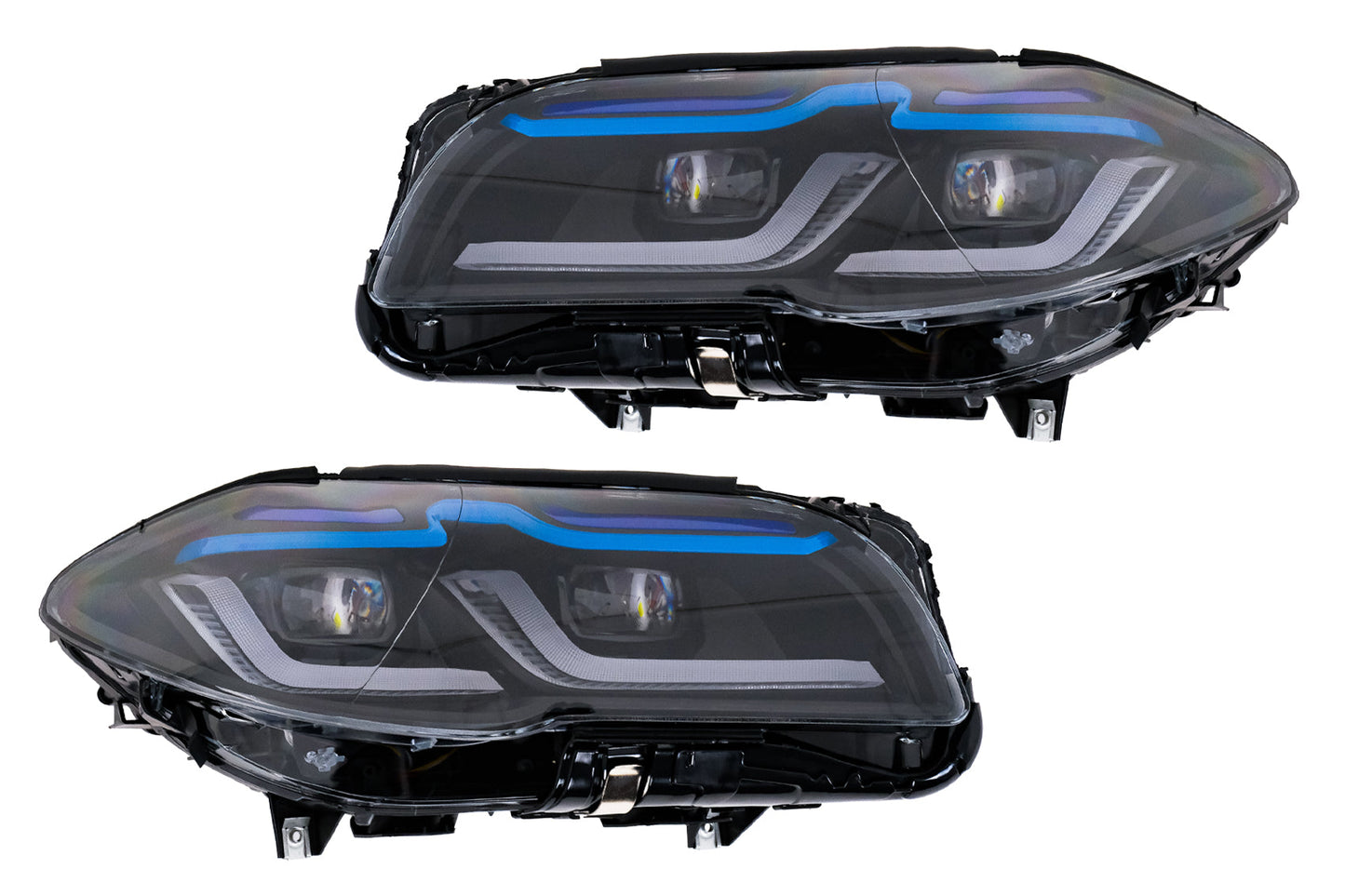LED-Scheinwerfer für BMW 5er F10 F11 LCI 2015-2017 Xenon Umrüstung auf G30-Design Carpartstuning Austria
