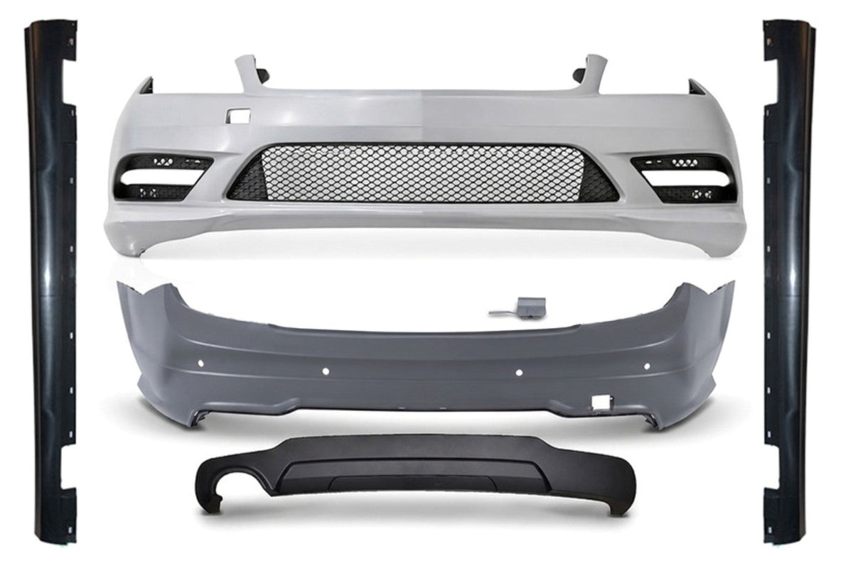 Bodykit für Mercedes C W204 2007-2010 MOPF Design Stoßfänger Seitenschweller Carpartstuning Austria