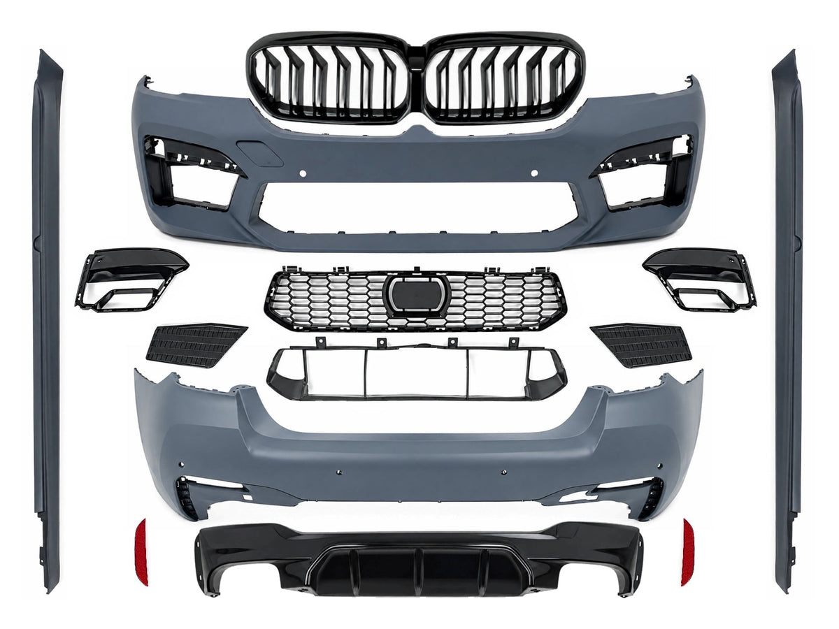 Bodykit für BMW 5er G30 LCI 2020+ M5 Look Gitter Seitenschweller Stoßstange Carpartstuning Austria