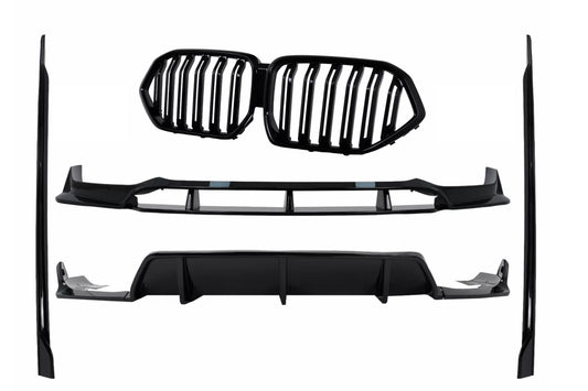 Aero Body Kit für BMW X6 G06 19-03.23 M-Tech Black Knight Design Schwarz Diffusor Carpartstuning Austria