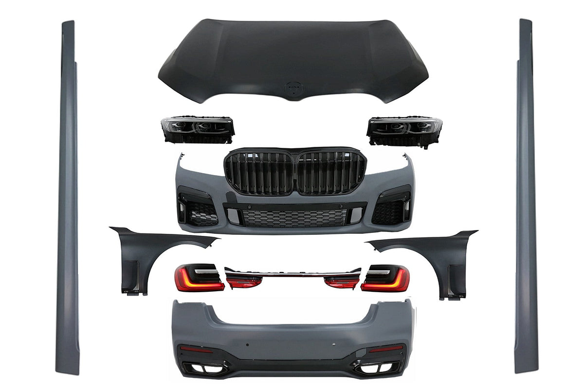 Bodykit für BMW 7 G12 15-19 Konvertierung zu G12 LCI 2020 Look Kapuze Kotflügel vorne Carpartstuning Austria