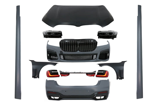 Bodykit für BMW 7 G12 15-19 Konvertierung zu G12 LCI 2020 Look Kapuze Kotflügel vorne Carpartstuning Austria