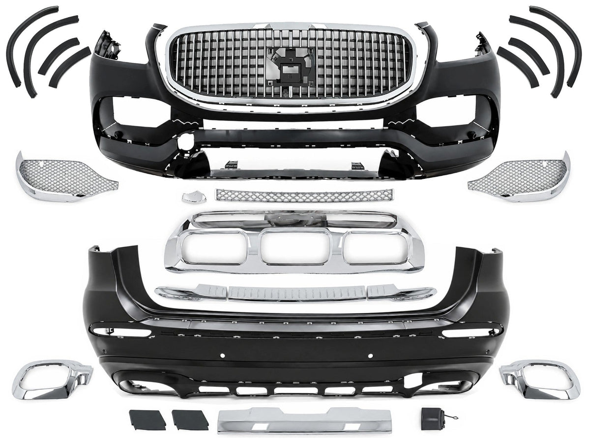 Bodykit für Mercedes GLS SUV X167 19-23 Stoßstangen Radkästen M-Design Carpartstuning Austria