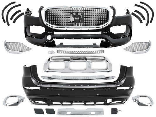 Bodykit für Mercedes GLS SUV X167 19-23 Stoßstangen Radkästen M-Design Carpartstuning Austria