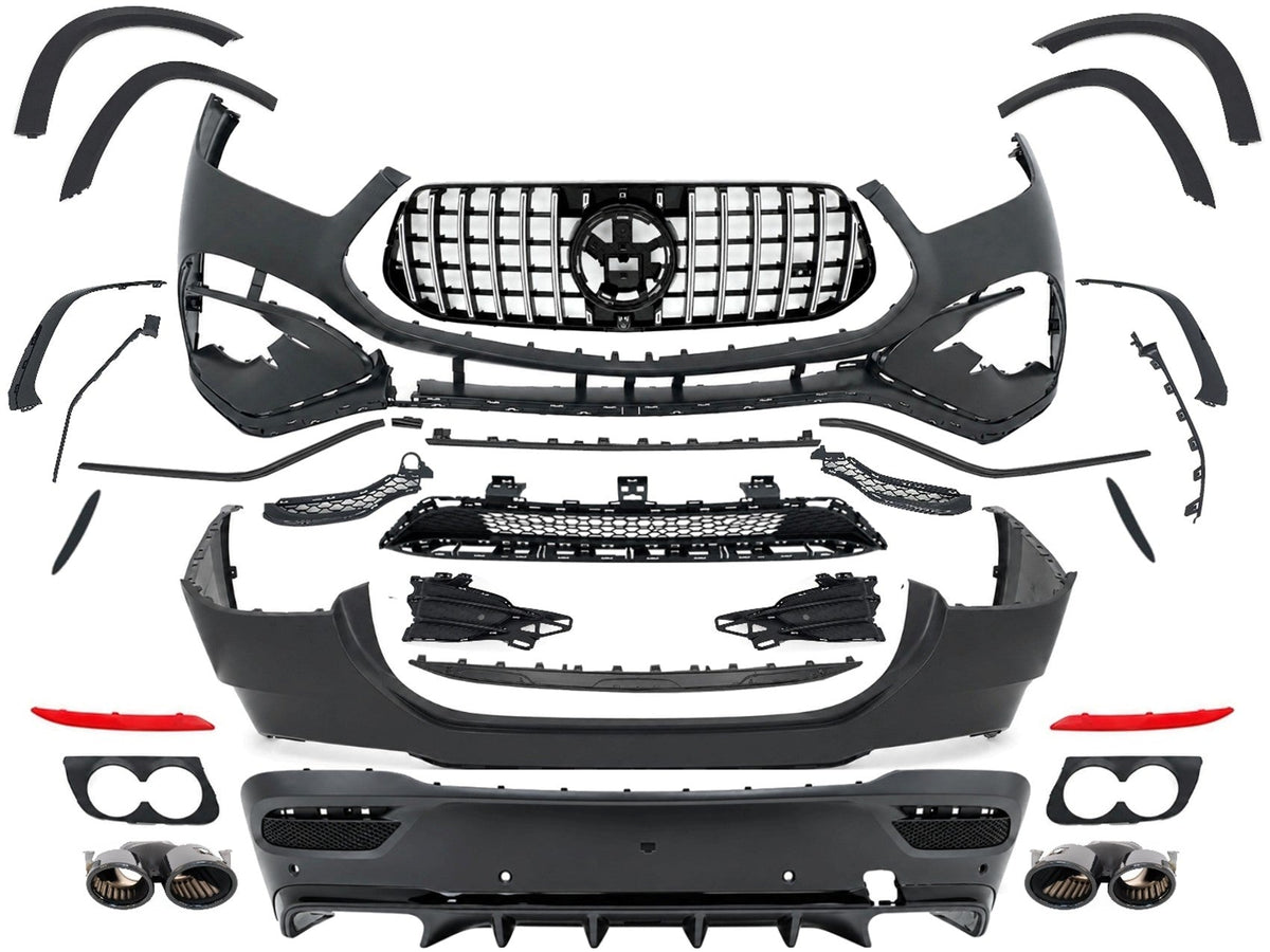 Bodykit für Mercedes GLE SUV Coupe C167 2019-06.2023 Stoßstange Kühlergrill Endrohre Carpartstuning Austria