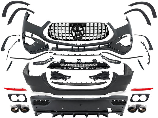 Bodykit für Mercedes GLE SUV Coupe C167 2019-06.2023 Stoßstange Kühlergrill Endrohre Carpartstuning Austria