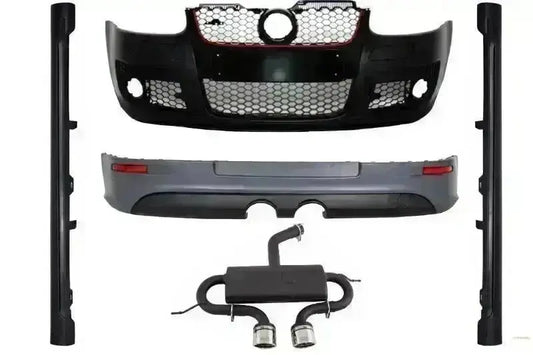 Body Kit für VW Golf Mk 5 V Golf 5 03-07 Stoßstange Auspuff GTI R32 Design CarPartsTuning