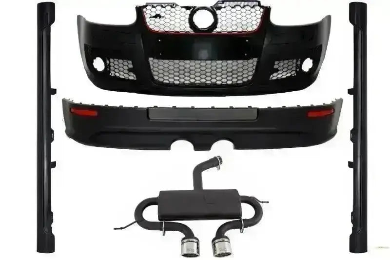 Bodykit für VW Golf 5 V 03-07 Stoßstange Auspuffanlage GTI R32 Design CarPartsTuning
