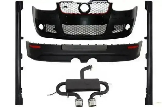 Bodykit für VW Golf 5 V 03-07 Stoßstange Auspuffanlage GTI R32 Design CarPartsTuning