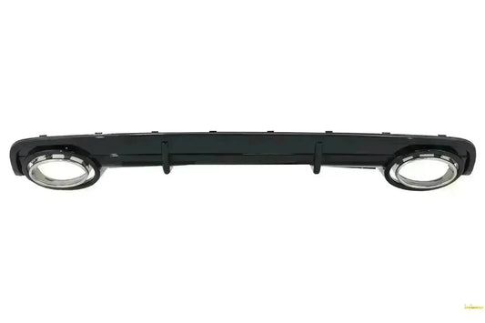 Heckschürze Luftdiffusor passend für Audi A6 C6 4F (2004-2008) Limousine Avant RS Design Schwarz KITT