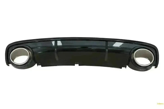 Heckschürze Luftdiffusor passend für Audi A6 C6 4F (2004-2008) Limousine Avant RS Design Schwarz KITT
