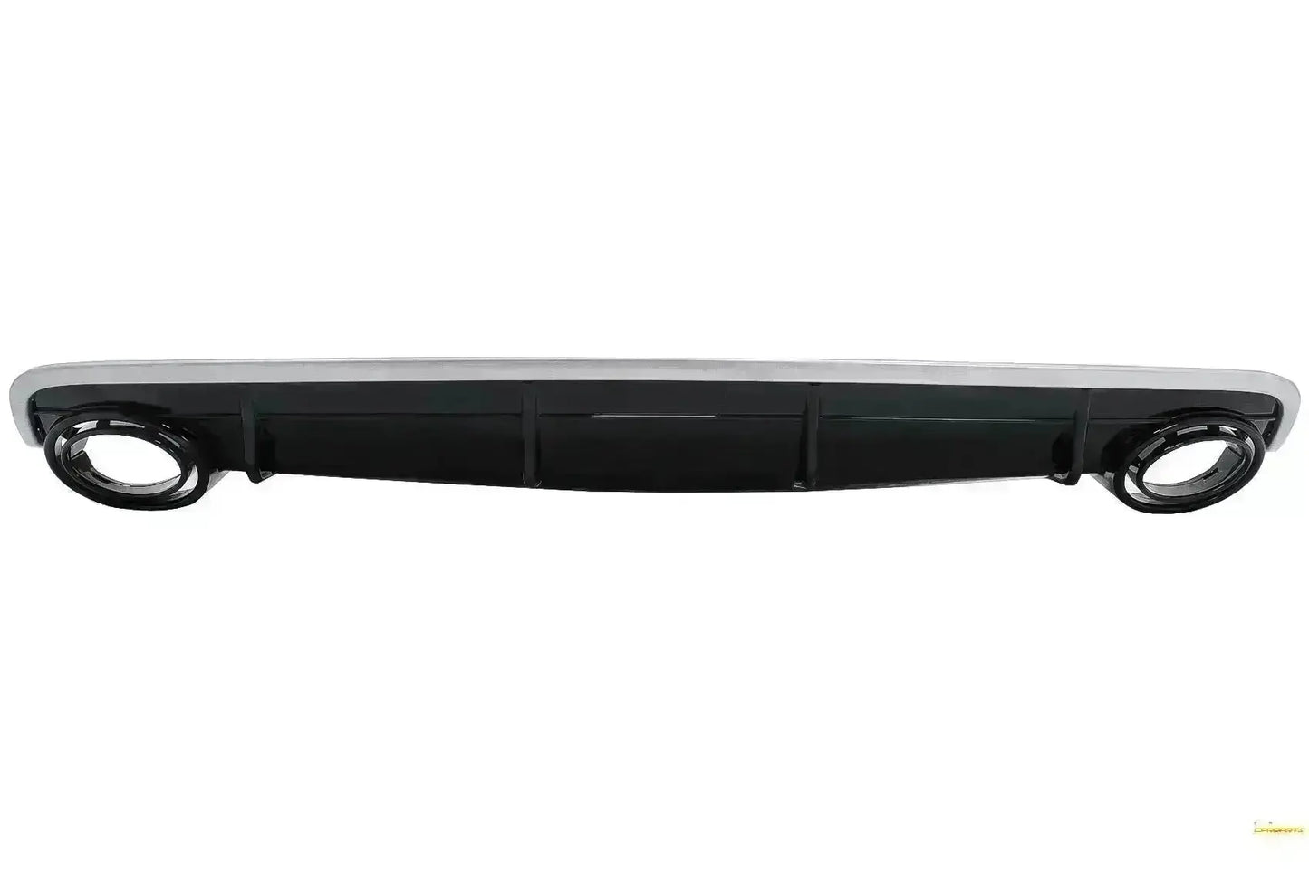 Stoßstange Diffusor Doppelauslass Endrohre für Audi Q7 SUV 4M 15-19 S-Line CarPartsTuning