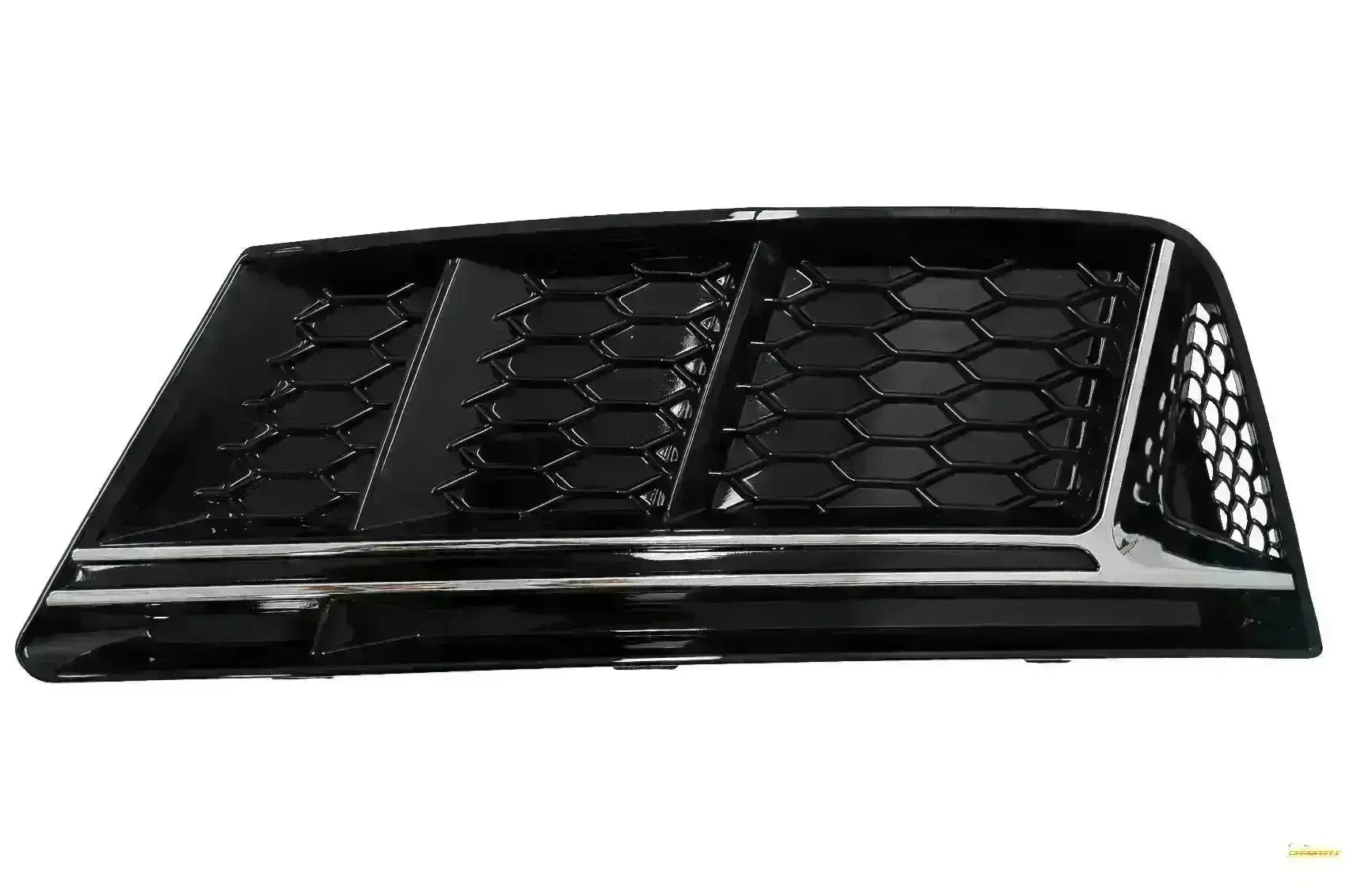 Stoßstange Untergitter Abdeckungen Seite für Audi A4 B9 16-18 RS4 Look Silber CarPartsTuning