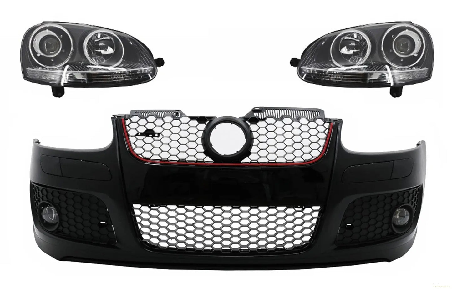 Stoßstange für VW Golf V 5 MK5 03-07 Kühlergrill Xenon Scheinwerfer GTI Look CarPartsTuning