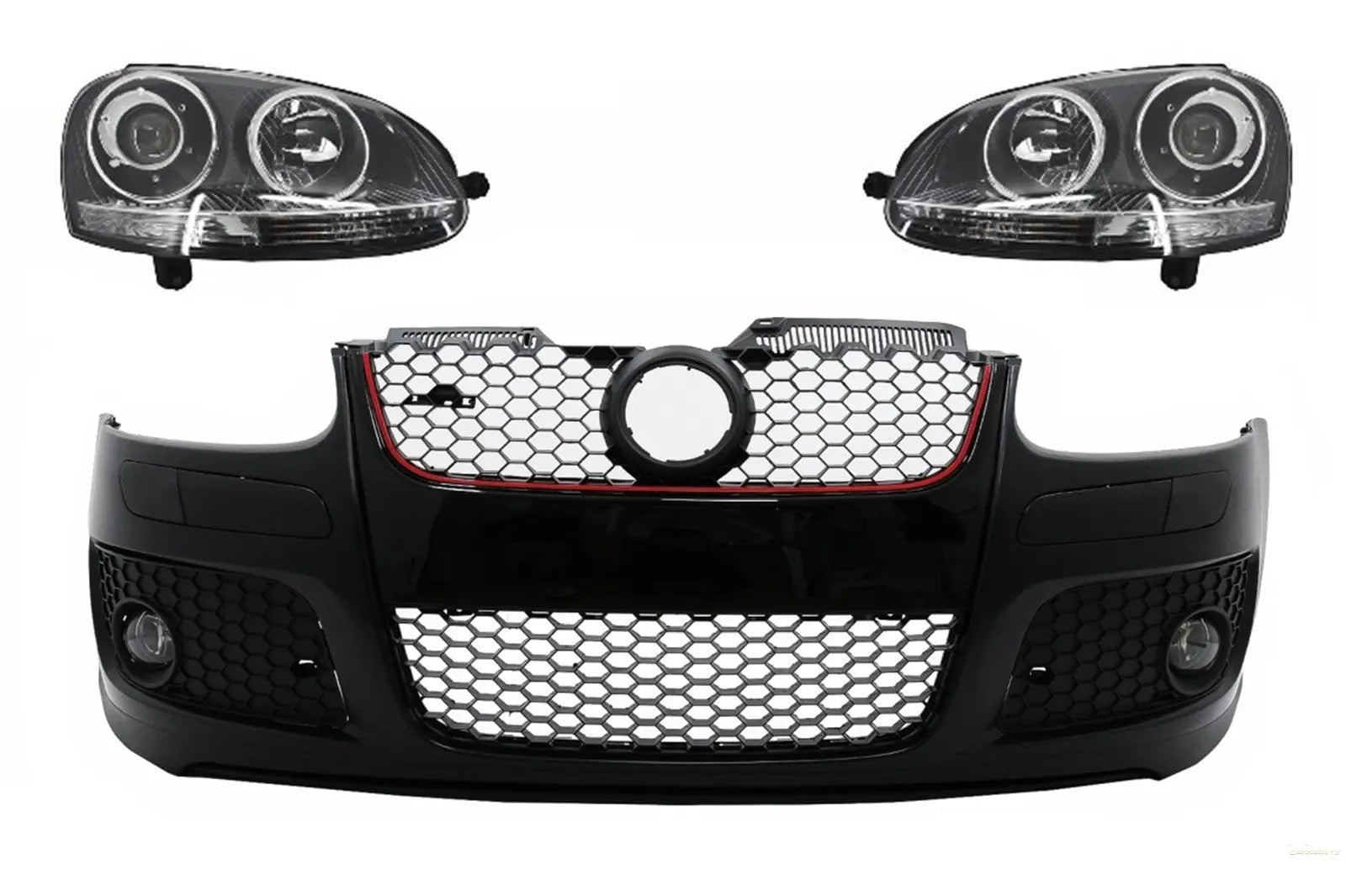Stoßstange für VW Golf V 5 MK5 03-07 Kühlergrill Xenon Scheinwerfer GTI Look CarPartsTuning