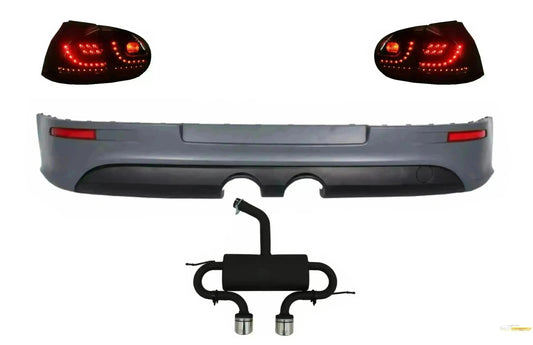 Stoßstangenverlängerung für VW Golf 5 V 03-07 LED Rückleuchten Auspuffanlage R32 Look CarPartsTuning
