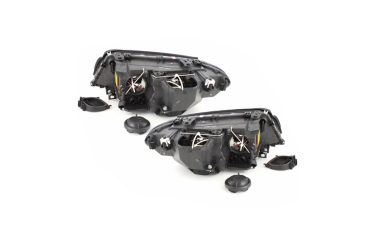 Scheinwerfer für BMW E46 2d 2003-2006 Headlamp 2 Standlichtringe Schwarz