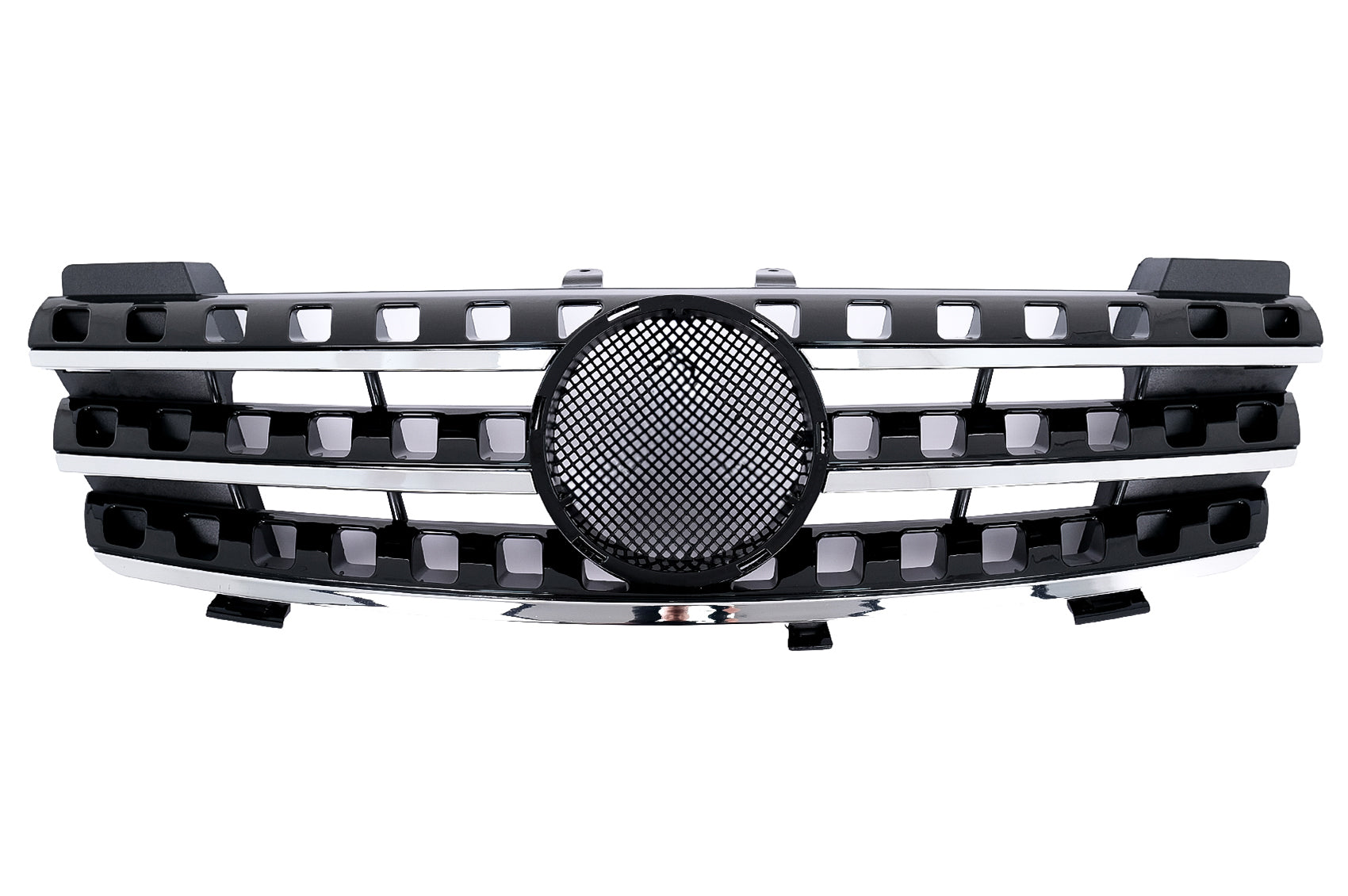 Kühlergrill Frontgrill für Mercedes ML M-Klasse W164 2005–2008 Schwarz Chrom Carpartstuning Austria