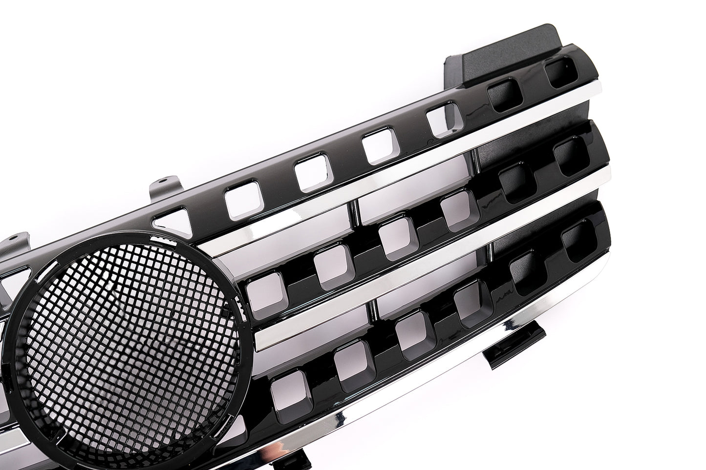 Kühlergrill Frontgrill für Mercedes ML M-Klasse W164 2005–2008 Schwarz Chrom Carpartstuning Austria
