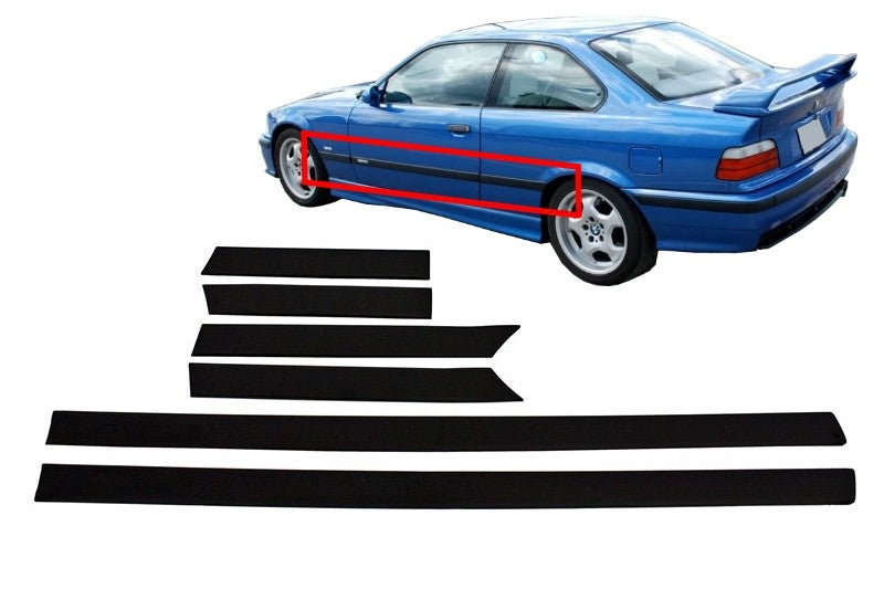 Türleistenleisten für BMW E36 3er Coupe Cabrio 92-98 Türleisten M3 Design CarPartsTuning