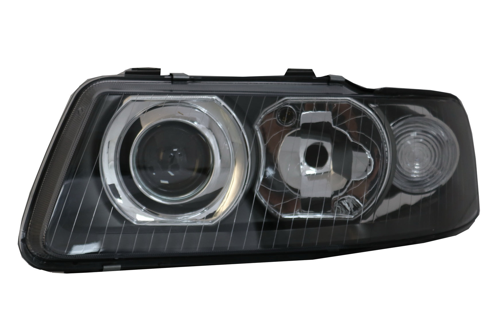 Scheinwerfer für AUDI A3 8L 09.2000-2003 Schwarz Oneblock HID Look Linse CarPartsTuning