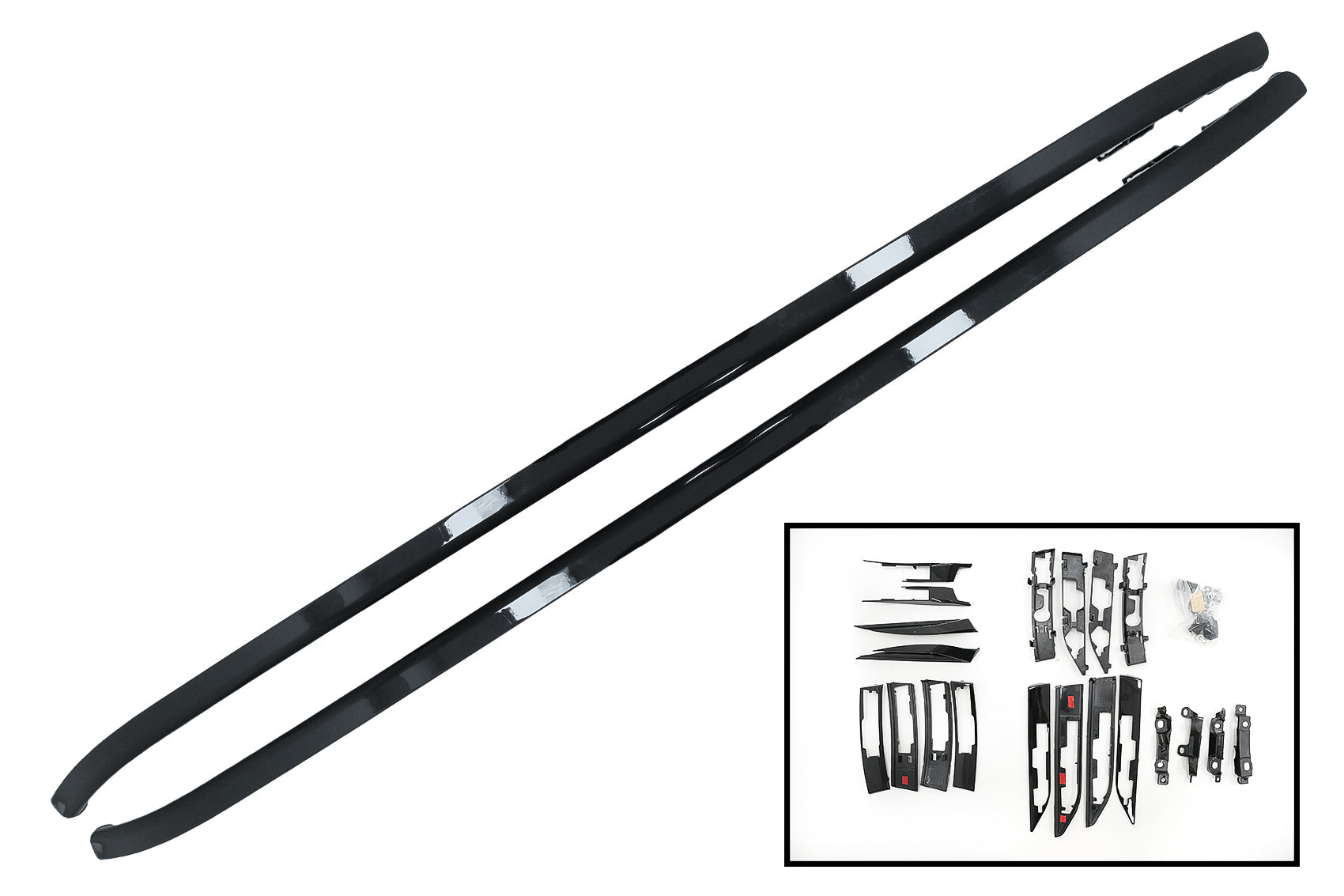 Dachreling Passend Für Land Range Rover Evoque L538 (2011-2018) Piano Black KITT
