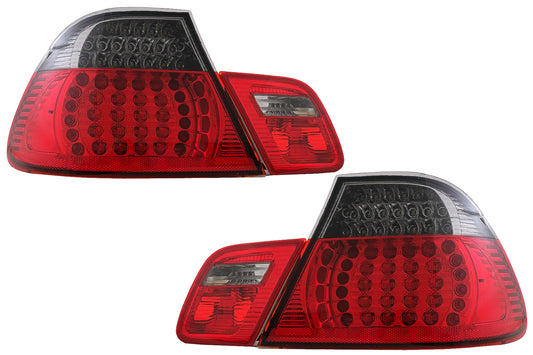 LED Rücklichter Rückleuchten für BMW 3er E46 Coupé 2D 98-03 Rot Schwarz CarPartsTuning