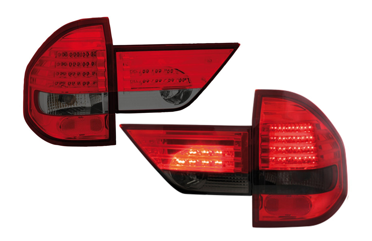 LED Rücklichter passend für BMW X3 E83 01.2004-2005 Roter Rauch CarPartsTuning