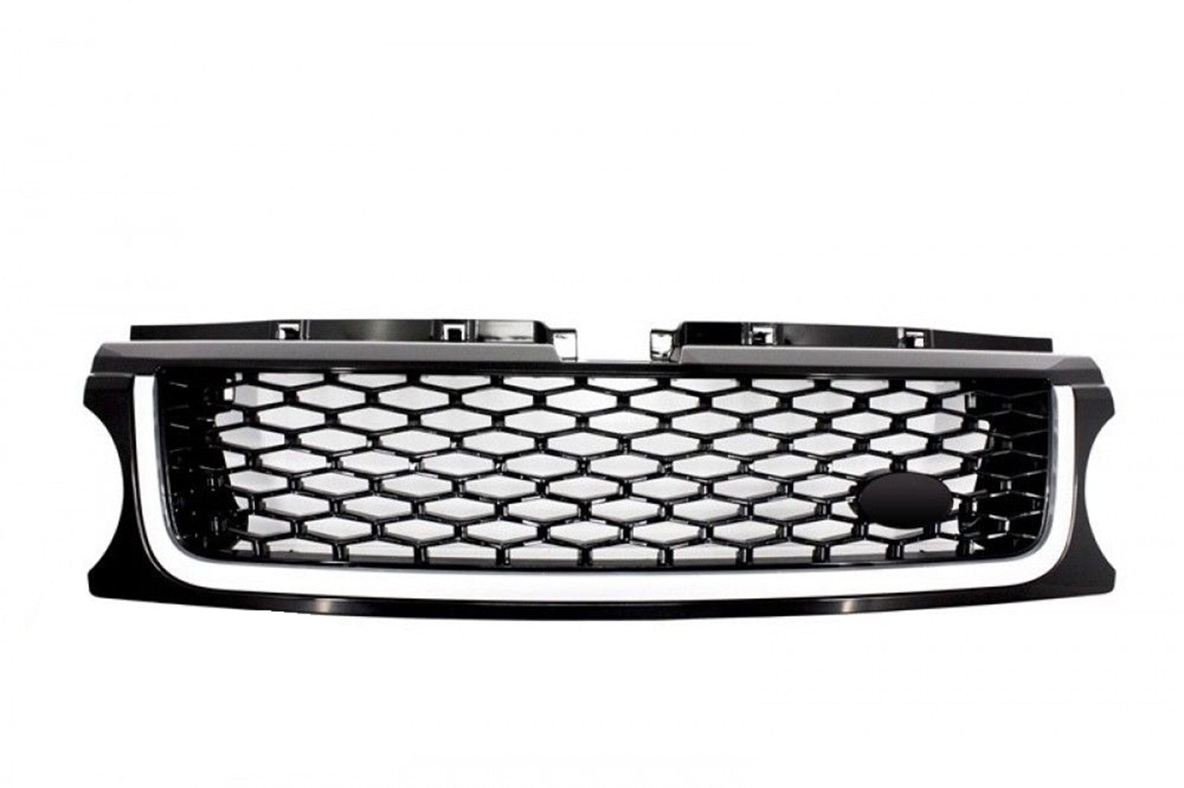 Mittelgrill Und Seitliche Lüftungsschlitze Passend Für Land Range Rover Sport L320 Facelift (2009-2013) Autobiography Look All Black Edition KITT