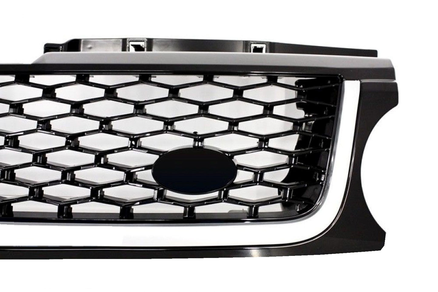 Mittelgrill Und Seitliche Lüftungsschlitze Passend Für Land Range Rover Sport L320 Facelift (2009-2013) Autobiography Look All Black Edition KITT