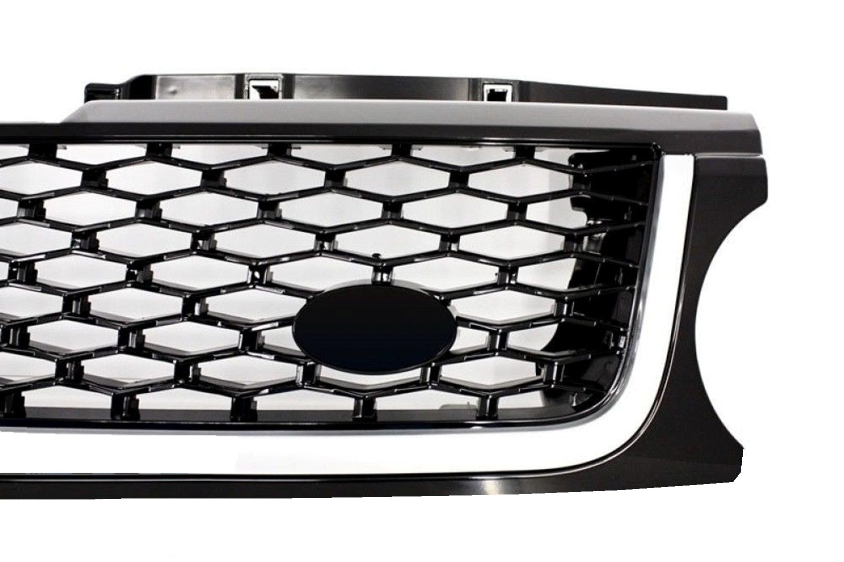 Mittelgrill Und Seitliche Lüftungsschlitze Passend Für Land Range Rover Sport L320 Facelift (2009-2013) Autobiography Look All Black Edition KITT