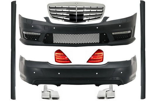 Facelift Body Kit für Mercedes S-Klasse W221 05-09 LWB Stoßstange Gitter LED Rücklichter CarPartsTuning