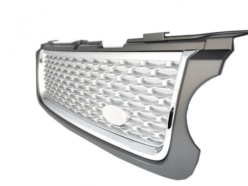 Kühlergrill passend für Land ROVER Range ROVER Vogue III (L322) (2010-2012) Grau Silber Autobiographie Supercharged Edition- CarPartsTuning