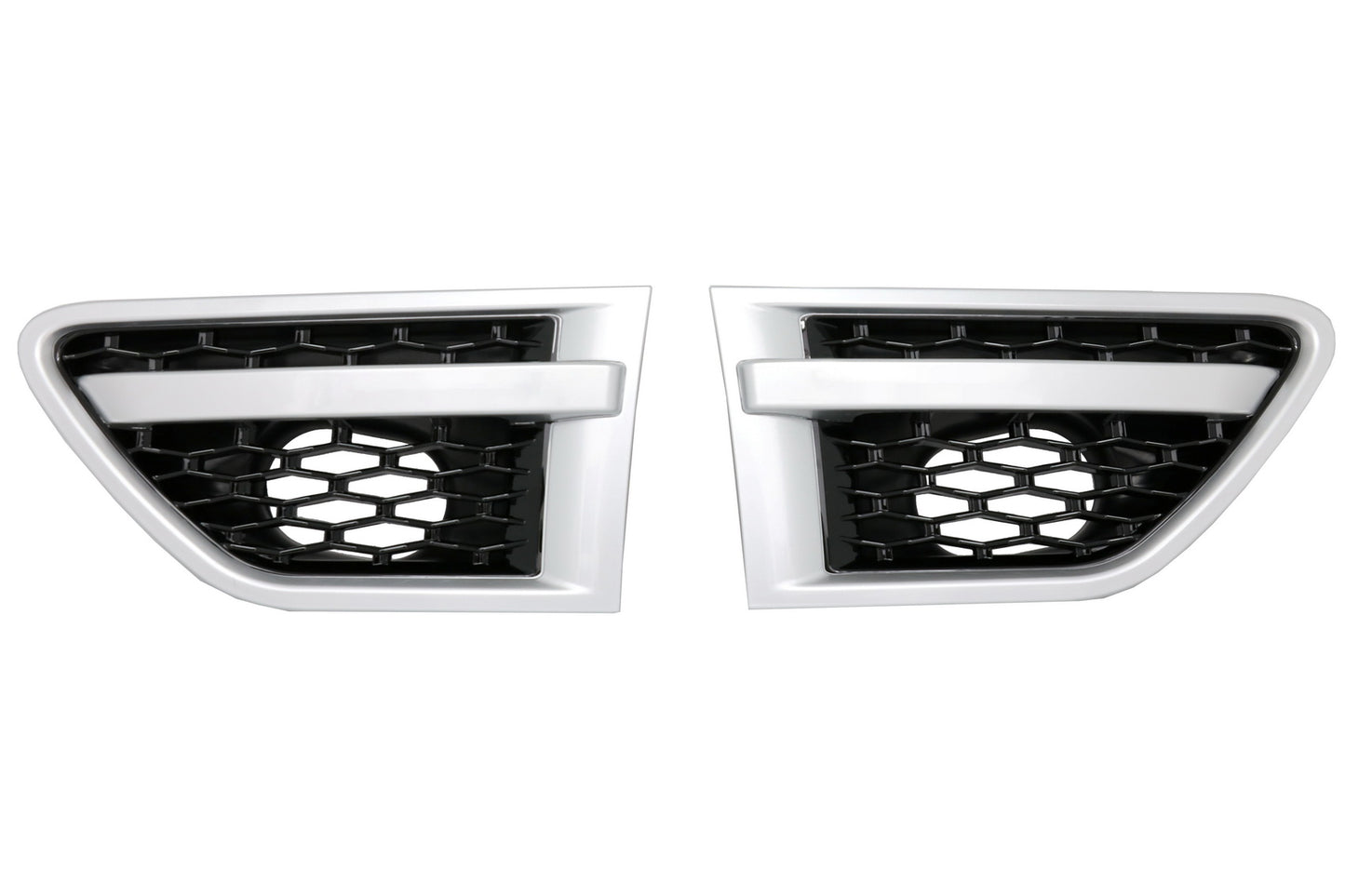 Kühlergrill Vents für Sport Facelift 09-13 L320 Autobiographie Look Silber CarPartsTuning