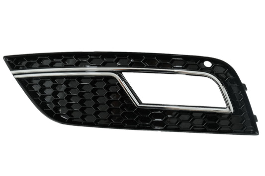 Abdeckungen Nebelscheinwerfer für AUDI A4 B8 Facelift 2012-2015 RS4 Look Schwarz & Chrom CarPartsTuning
