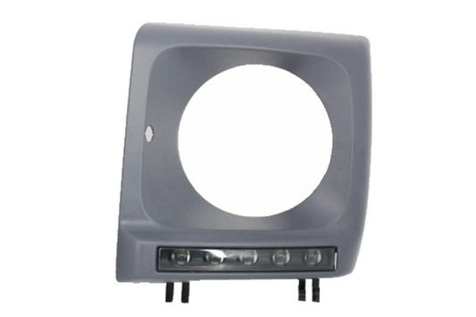 Scheinwerferblenden Mit LED Tagfahrlicht Passend Für Mercedes G-Klasse W463 (1989-2012) G65 Design Schwarz KITT