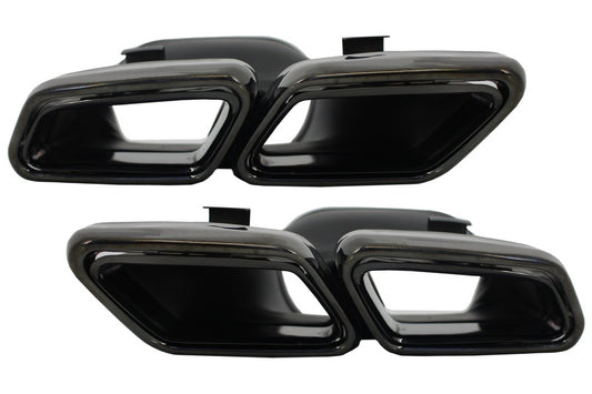 Auspuffblenden Passend Für Mercedes Benz S-Klasse W222 E-Klasse W212 S212 Facelift CLS W218 SL-Klasse R231 E65 S65 Sl65 A-Design Black Edition KITT