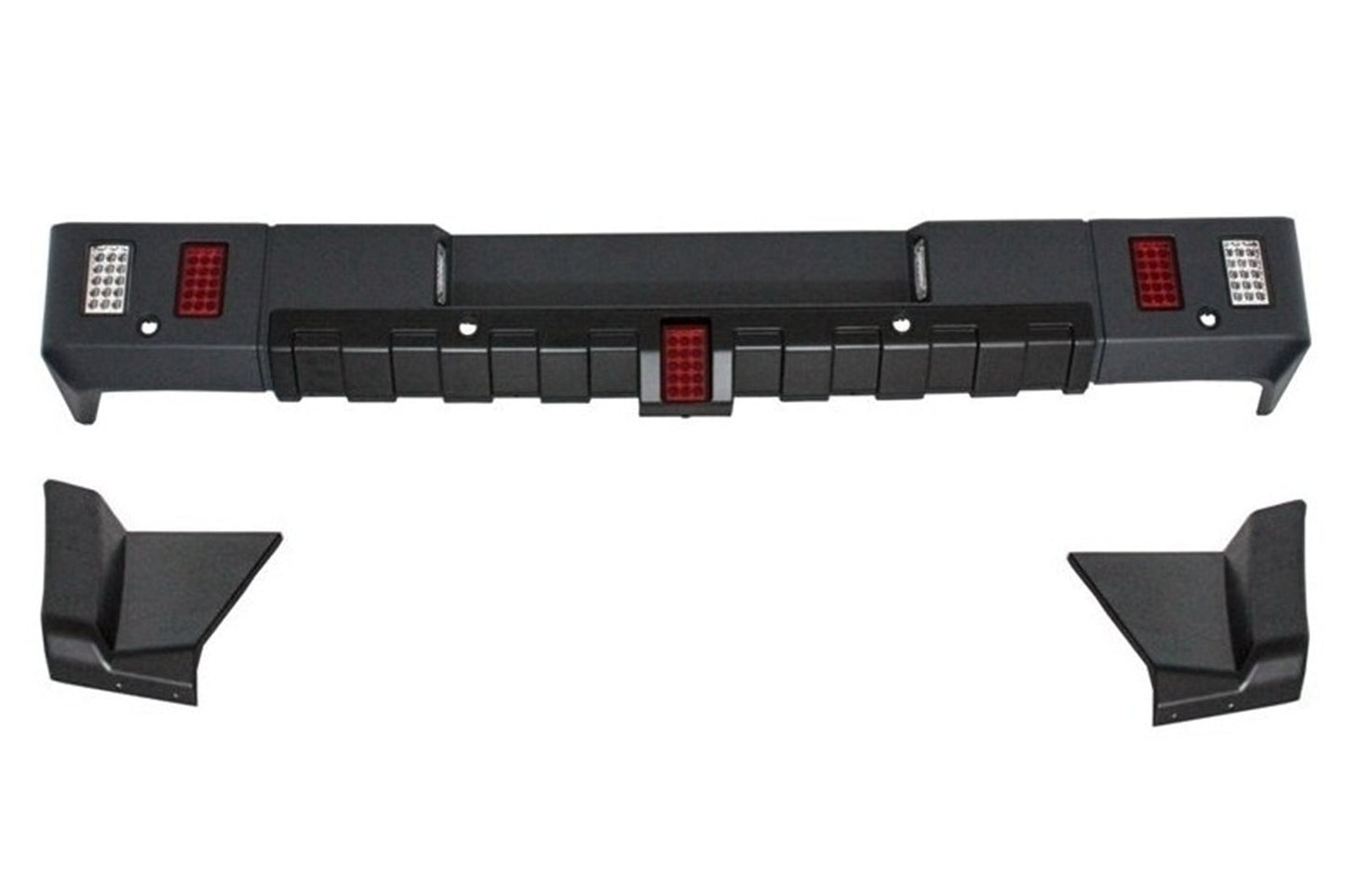 Heckstoßstange für Mercedes G-Klasse W463 1989+ G63 G65 Look Diffusor LED Lichter CarPartsTuning