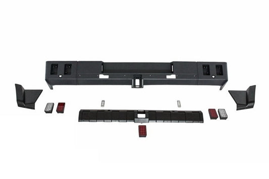 Heckstoßstange für Mercedes G-Klasse W463 1989+ G63 G65 Look Diffusor LED Lichter CarPartsTuning