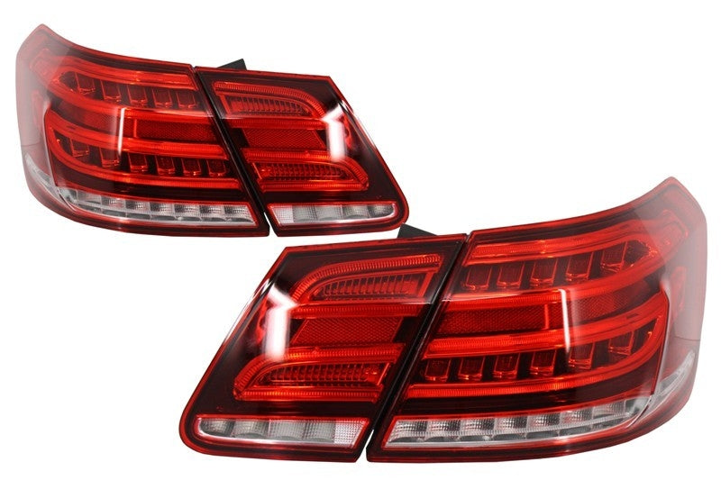 LED Rückleuchten für Mercedes E-Klasse W212 09-13 Umbau Facelift Design Rot Klar CarPartsTuning