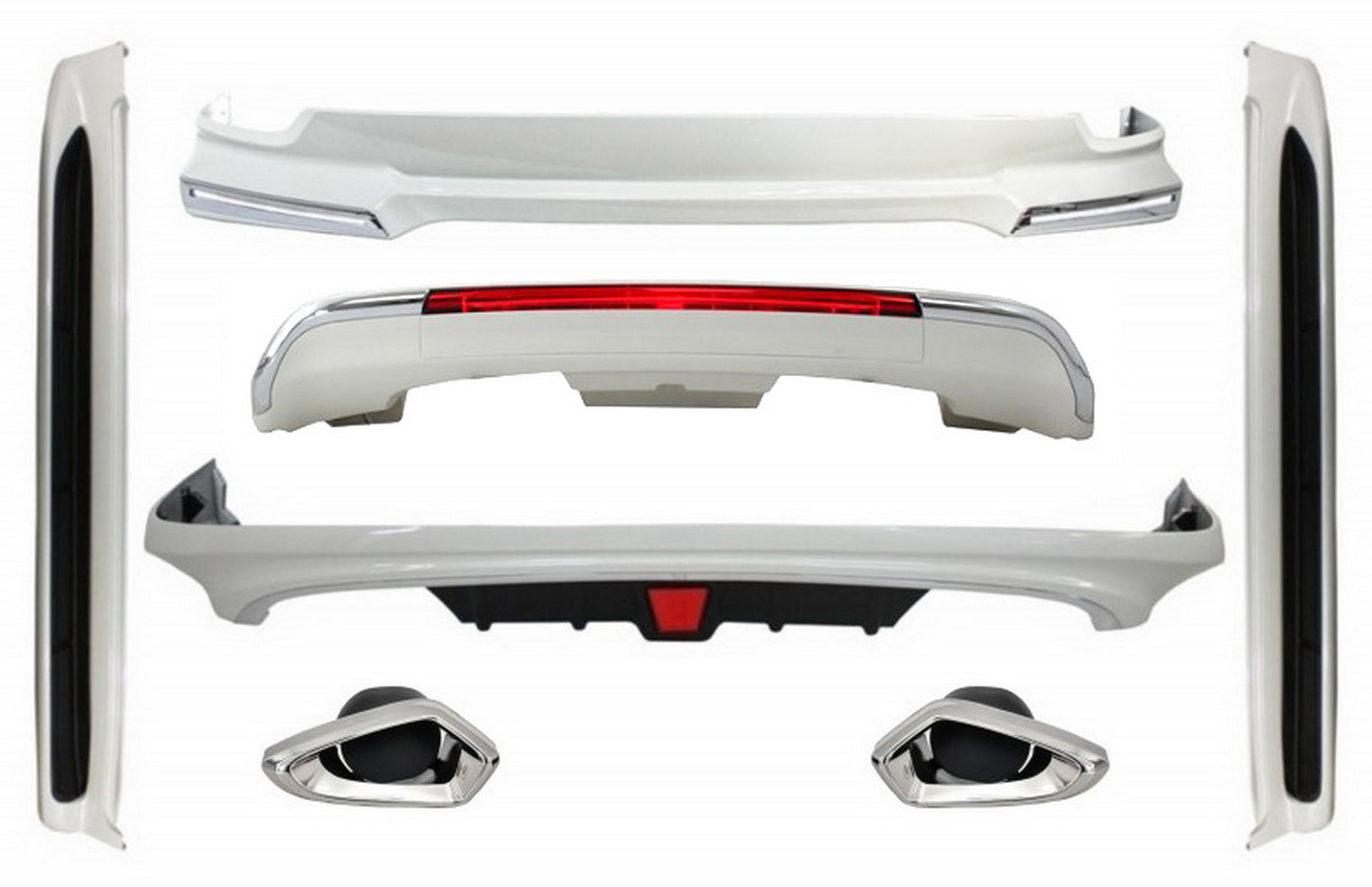 Komplettes Body Kit für TOYOTA Land Cruiser V8 FJ200 2015+ Halogen Trittbretter CarPartsTuning