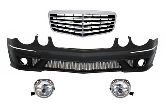 Stoßstange für Mercedes W211 E-Klasse 06-09 Montage Facelift Kühlergrill CarPartsTuning