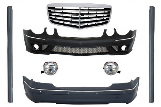 Bodykit für Mercedes E W211 02-09 Stoßstange Mittelgitter E63 Design CarPartsTuning