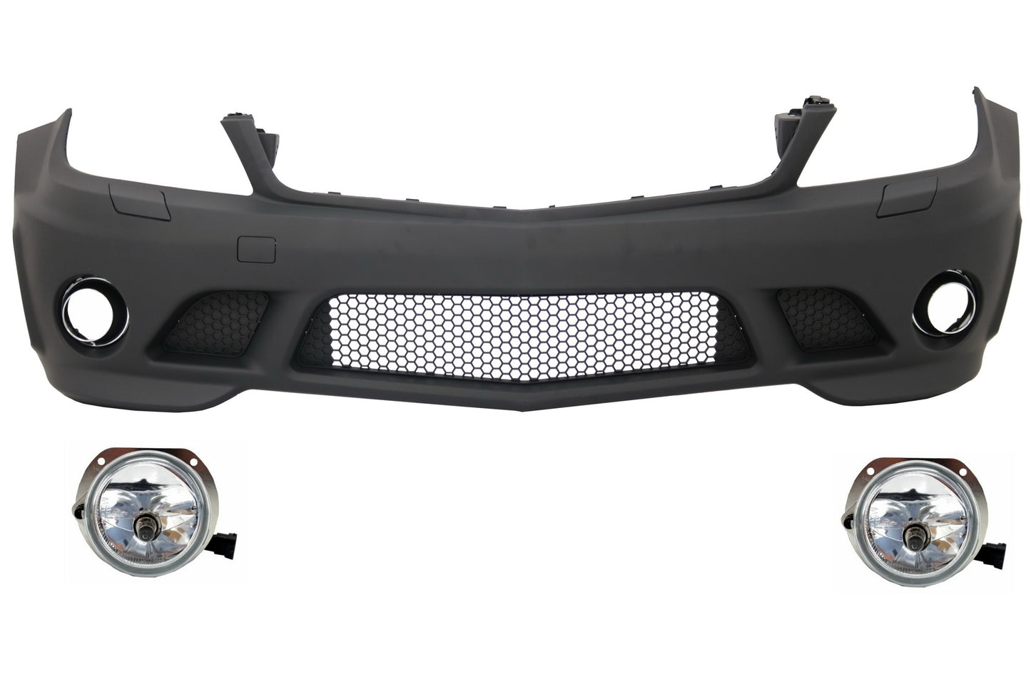 Stoßstange für Mercedes C W204 2007–2012 C63 Design Nebellichter Carpartstuning Austria