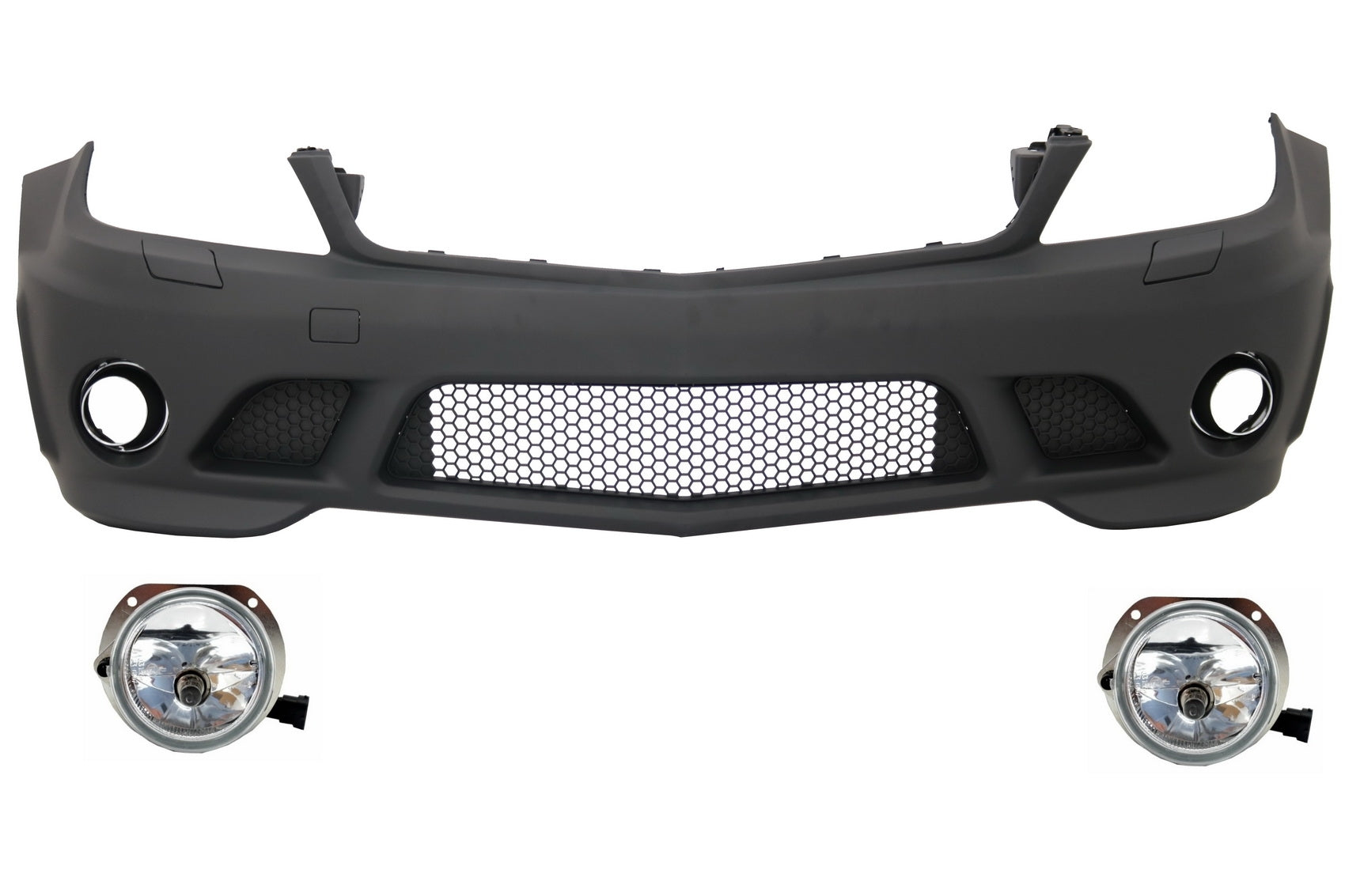Stoßstange für Mercedes C W204 2007–2012 C63 Design Nebellichter Carpartstuning Austria