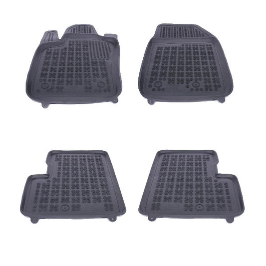 Fußmatte Gummi Schwarz Passend Für Fiat 500x 2014+ Rezaw Plast