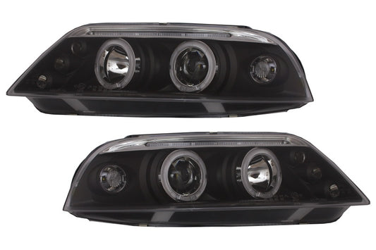 Scheinwerfer für VW Passat 3BG 2000-2005 2 Halo Felgen schwarz CarPartsTuning