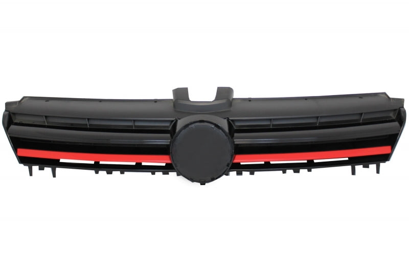 Komplettes Kit für VW Golf 7 VII 2013-2016 GTI Look Kühlergrill Rote Einfügungen CarPartsTuning