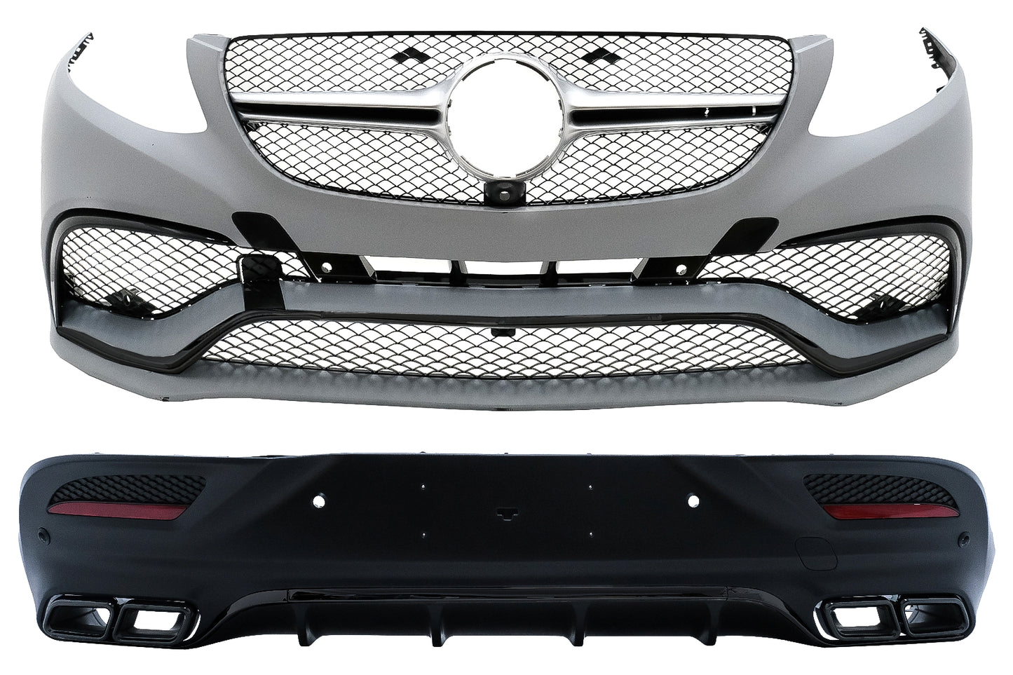 BodyKit für MERCEDES GLE Coupe C292 15+ Stoßstange Diffusor Tipps Look Black CarPartsTuning