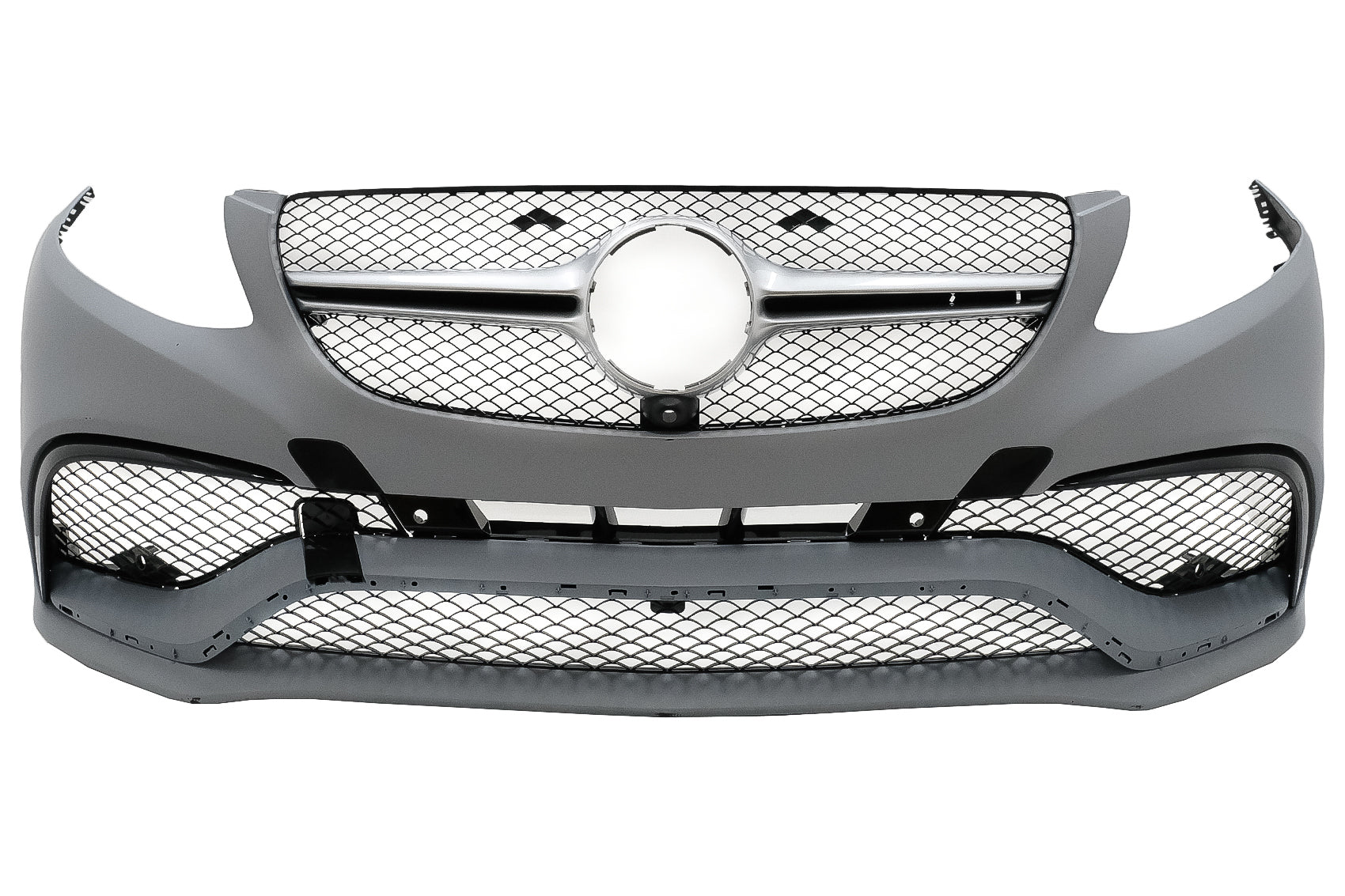 Body Kit für Mercedes GLE Coupe C292 15+ Stoßstange Auspuff Endrohre Schwarz CarPartsTuning